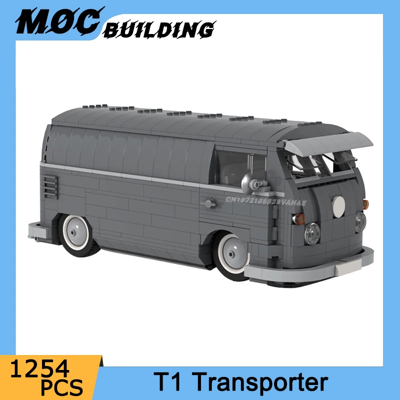 MOC Building Blocks City Famous Vehicle T1 Transporter Model DIY Assemble Bricks Urban Transport Bus Car Toys Collection Gifts
MOC Building Blocks City Famous Vehicle T1 Transporter Model DIY Assemble Bricks Urban Transport Bus Car Toys Collection Gifts