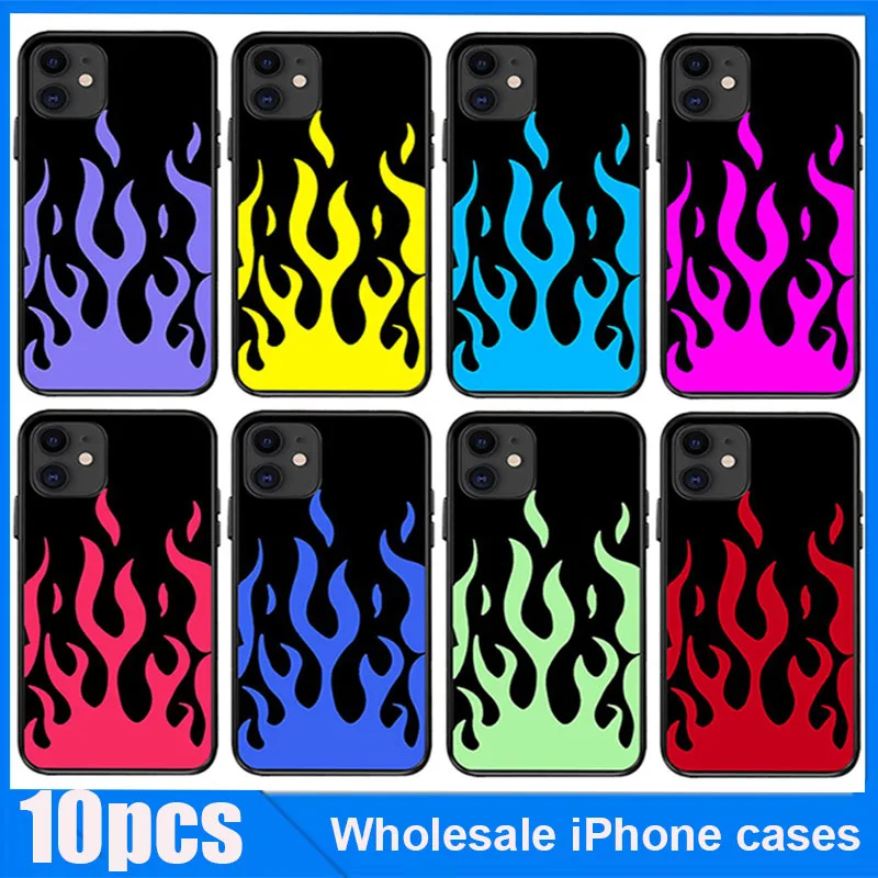 10PCS/Stylish black Flame silicone case for iPhone 15 14 13 12 11 Pro Max X XS XR 7 8 Plus SE Mini shockproof soft case
10PCS/Stylish black Flame silicone case for iPhone 15 14 13 12 11 Pro Max X XS XR 7 8 Plus SE Mini shockproof soft case