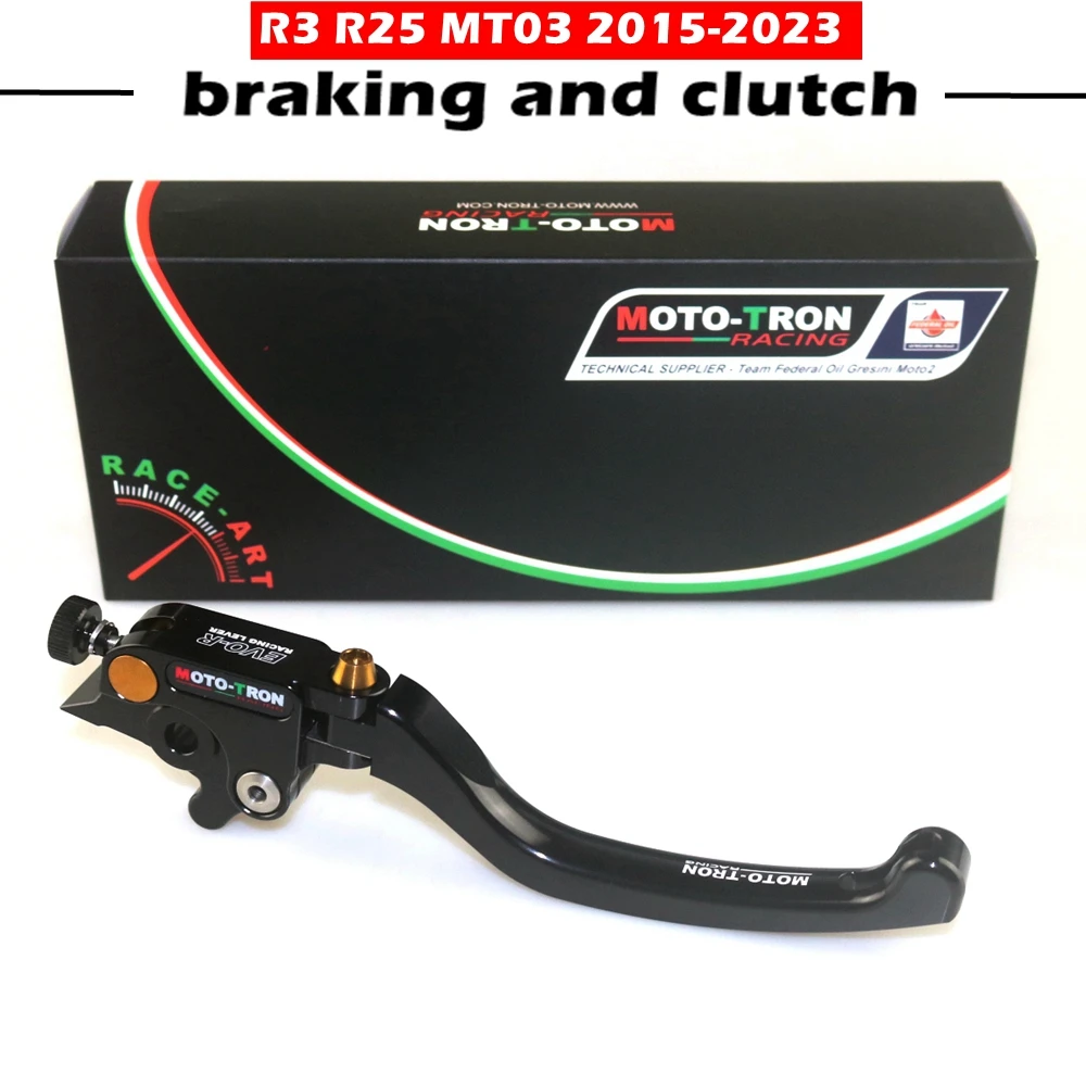 For YAMAHA R3 R25 2015-2023 MT03 2018-2023 The new racing brake clutch lever EVO-R series
For YAMAHA R3 R25 2015-2023 MT03 2018-2023 The new racing brake clutch lever EVO-R series