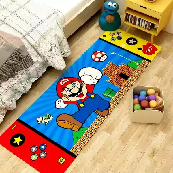 MINISO Super Mario Bros Movie Game Rug Washable Hallway Rug Non-Slip Bedside Carpet Entryway Doormat for Bathroom Kitchen Mat
MINISO Super Mario Bros Movie Game Rug Washable Hallway Rug Non-Slip Bedside Carpet Entryway Doormat for Bathroom Kitchen Mat