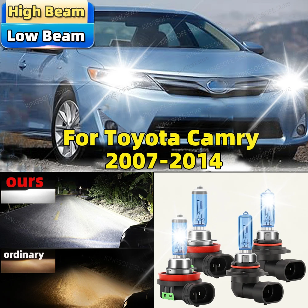 4Pcs Car Headlight HB3 H11 High Low Beam 100W Halogen Lamp Canbus 6500K Front Bulbs For Toyota Camry 2007-2014 2008 2009 2010
4Pcs Car Headlight HB3 H11 High Low Beam 100W Halogen Lamp Canbus 6500K Front Bulbs For Toyota Camry 2007-2014 2008 2009 2010