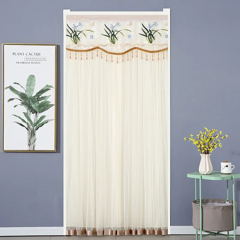 Double-layered Medium Division Door Screen Translucent Embroidered Partition Curtain Anti-mosquito Door Curtain Hanging Curtain
Double-layered Medium Division Door Screen Translucent Embroidered Partition Curtain Anti-mosquito Door Curtain Hanging Curtain