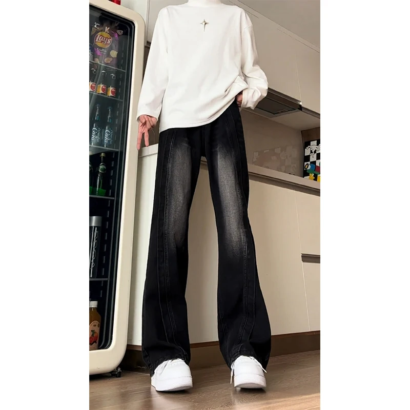 Extended Length Men's Jeans American High Street Trendy Brand Micro Flared Patchwork Design Straight Leg Jeans Youth Faion
Extended Length Men's Jeans American High Street Trendy Brand Micro Flared Patchwork Design Straight Leg Jeans Youth Faion