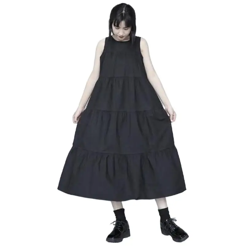 Women Summer Dress Cotton Linen Casual Ruffles Sundress Vintage O Neck Sleeveless Party Dress Vestidos -
Women Summer Dress Cotton Linen Casual Ruffles Sundress Vintage O Neck Sleeveless Party Dress Vestidos -