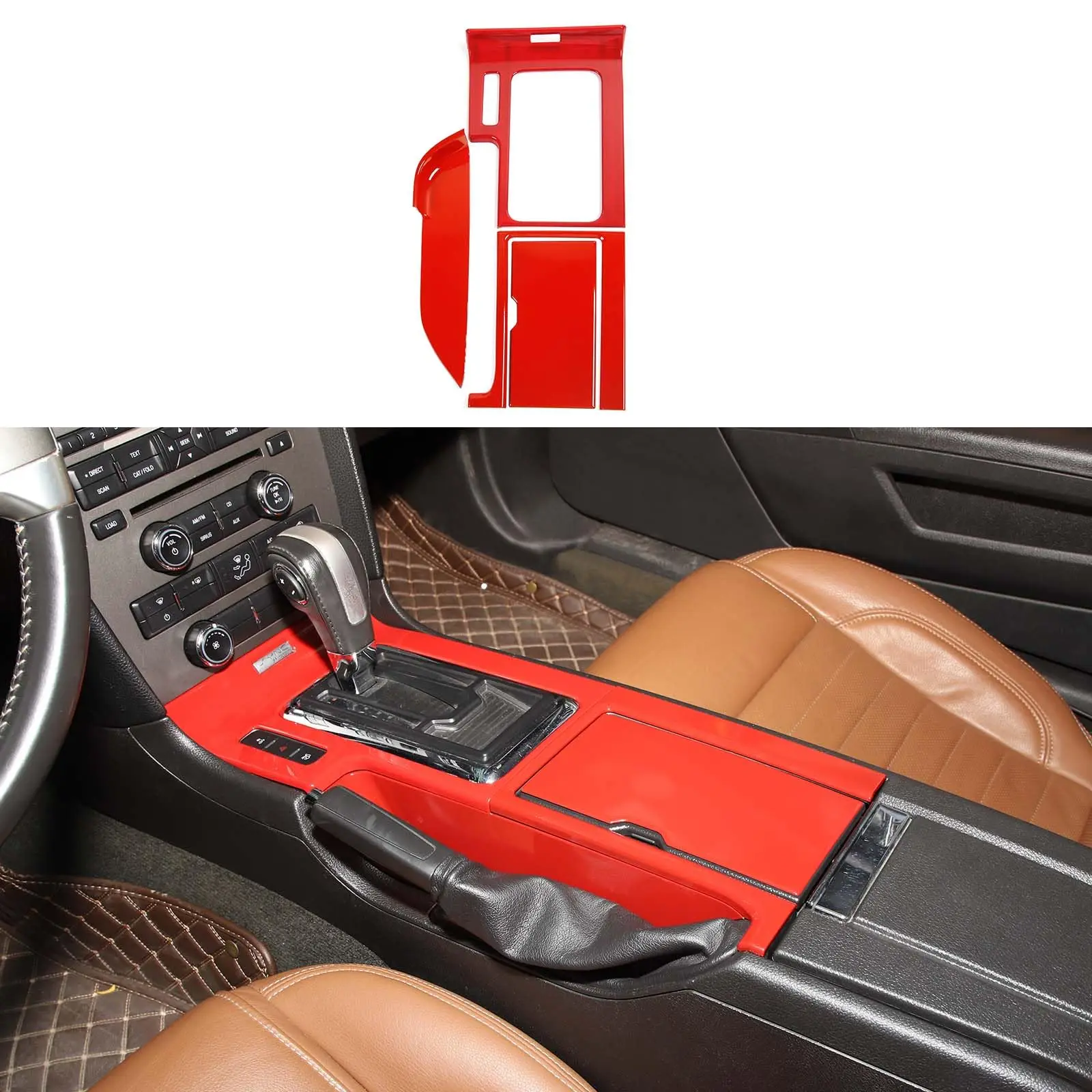 Red ABS Gear Shift Panel And Cup Holder Trim Cover For Ford Mustang 2010-2014
Red ABS Gear Shift Panel And Cup Holder Trim Cover For Ford Mustang 2010-2014