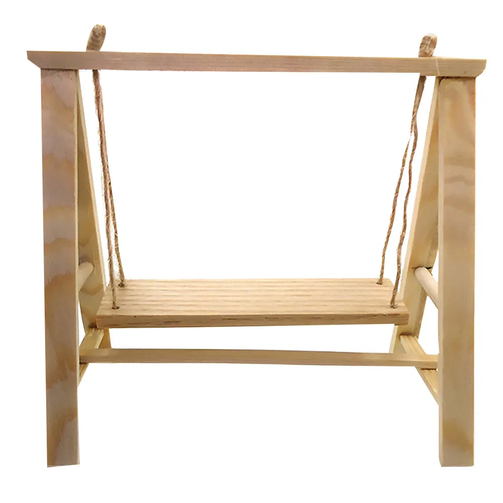 1Pcs Mini Swing Wood Design Furniture Prop Lightweight Stable Solid Color DIY Painting Supplies Mini Villa Furniture Household
1Pcs Mini Swing Wood Design Furniture Prop Lightweight Stable Solid Color DIY Painting Supplies Mini Villa Furniture Household