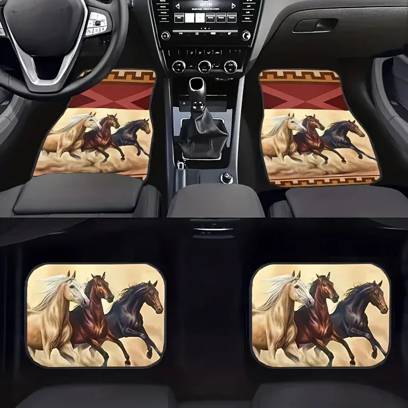 Premium Vintage Horse Design Non-Slip Car Floor Mats, Perfect Fit for Most Vehicles, Stylish Interior Accessories, Decoration
Premium Vintage Horse Design Non-Slip Car Floor Mats, Perfect Fit for Most Vehicles, Stylish Interior Accessories, Decoration
