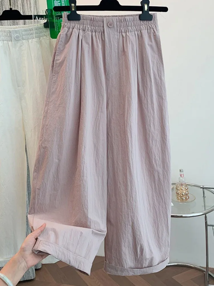 Large Size Women's Casual Pants Loose Comfortable Summer Cool Feeling Wide Leg Trousers Suitable for Outdoor Wear
Large Size Women's Casual Pants Loose Comfortable Summer Cool Feeling Wide Leg Trousers Suitable for Outdoor Wear