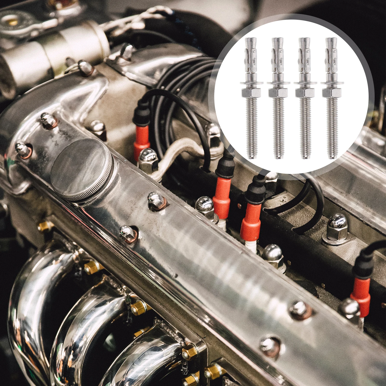 4Pcs Car Repair Stainless Steel Expansion Bolts Durable Practical Fixing Bolts Long Thread Heavy Duty Storage Rack Railing Bolt
4Pcs Car Repair Stainless Steel Expansion Bolts Durable Practical Fixing Bolts Long Thread Heavy Duty Storage Rack Railing Bolt