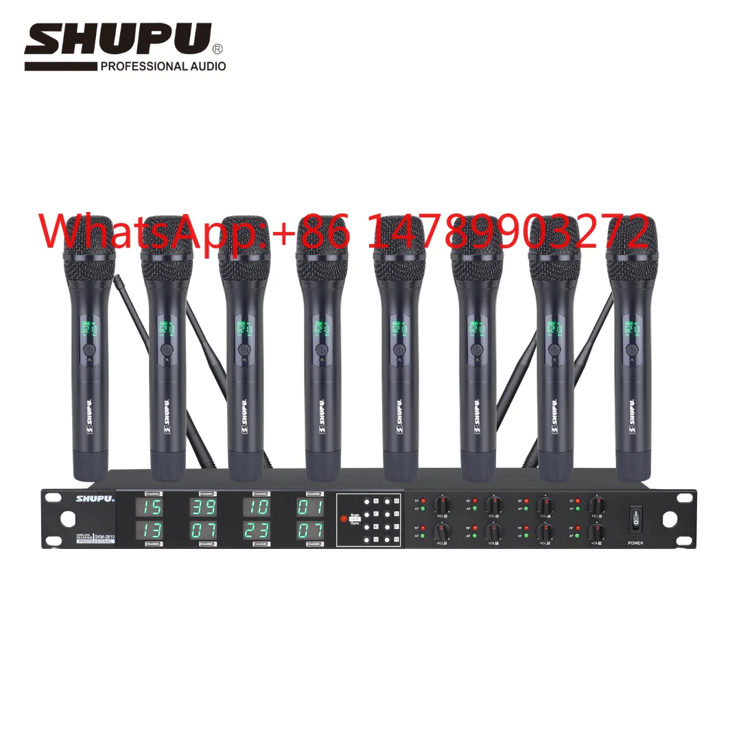 SHUPU SKM-2810 UHF Wireless Handheld Microphone Adjustable Frequency 60M Range Noise Cancelling Metal Mic
SHUPU SKM-2810 UHF Wireless Handheld Microphone Adjustable Frequency 60M Range Noise Cancelling Metal Mic