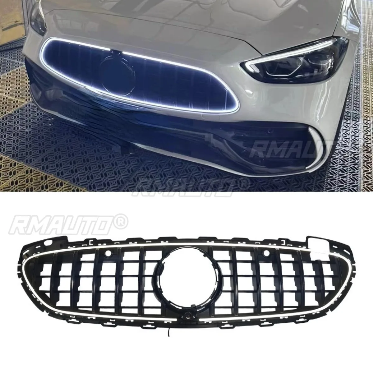 For Mercedes Benz C-Class W206 2022-2025 Car LED Bumper Grill Decorative Cover Trim Body Kit Front Bumper Grill Exterior Part
For Mercedes Benz C-Class W206 2022-2025 Car LED Bumper Grill Decorative Cover Trim Body Kit Front Bumper Grill Exterior Part