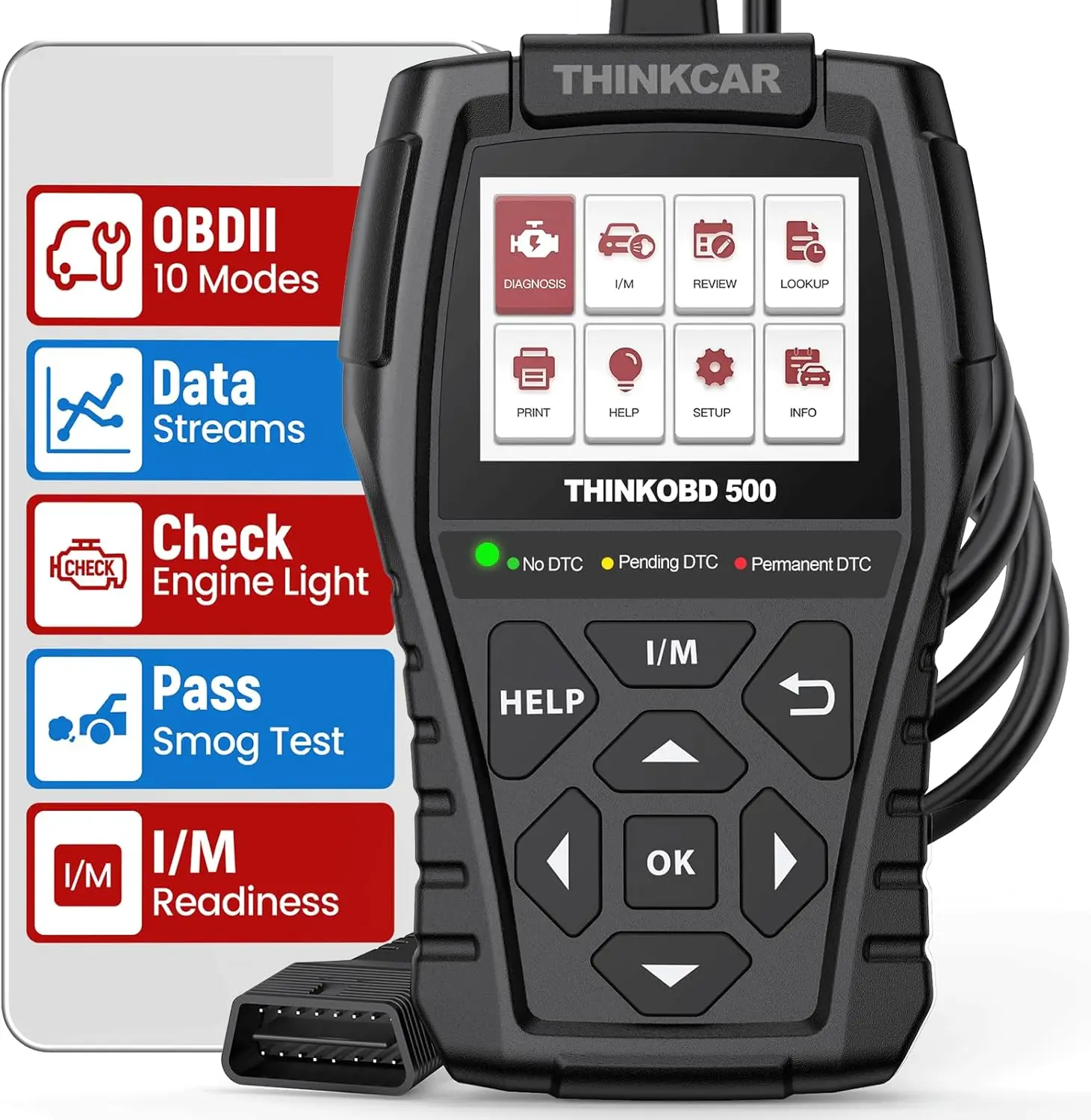 ThinkOBD 500 OBD2 Full CAN диагностический инструмент потоковая передача данных в реальном времени чтение и очистка кодов ошибок для ремонта автомобилей
ThinkOBD 500 OBD2 Full CAN диагностический инструмент потоковая передача данных в реальном времени чтение и очистка кодов ошибок для ремонта автомобилей