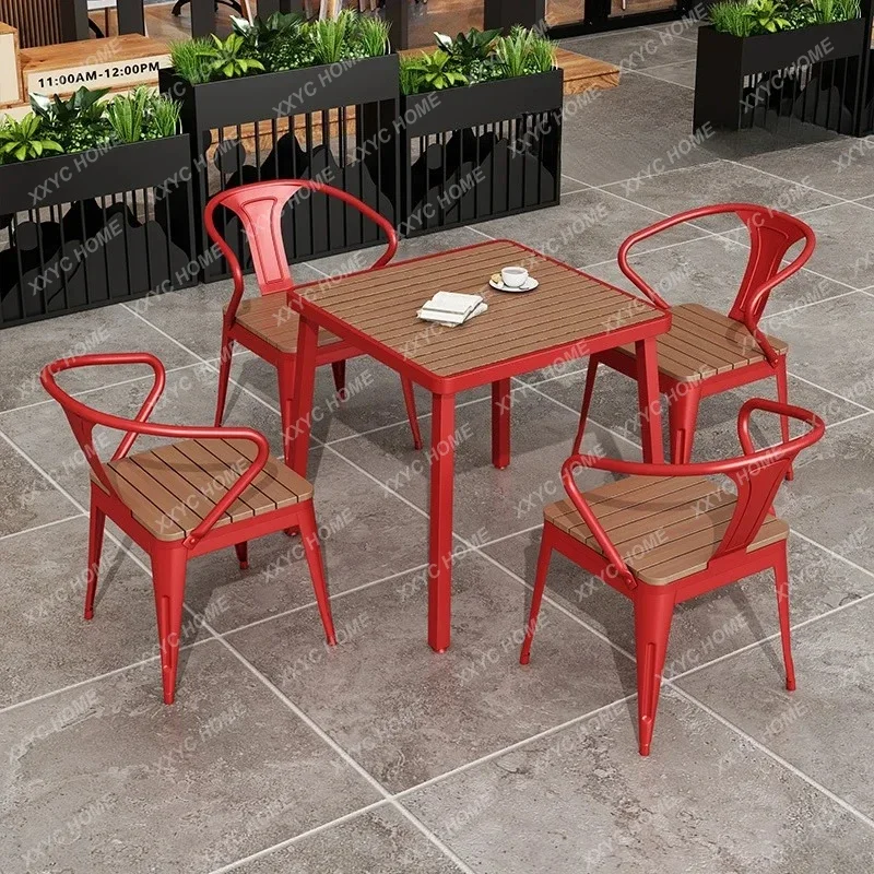 MMLOutdoor courtyard tables and chairs Outdoor open-air barbecue shop tables and chairs Leisure plastic wood balcony table
MMLOutdoor courtyard tables and chairs Outdoor open-air barbecue shop tables and chairs Leisure plastic wood balcony table
