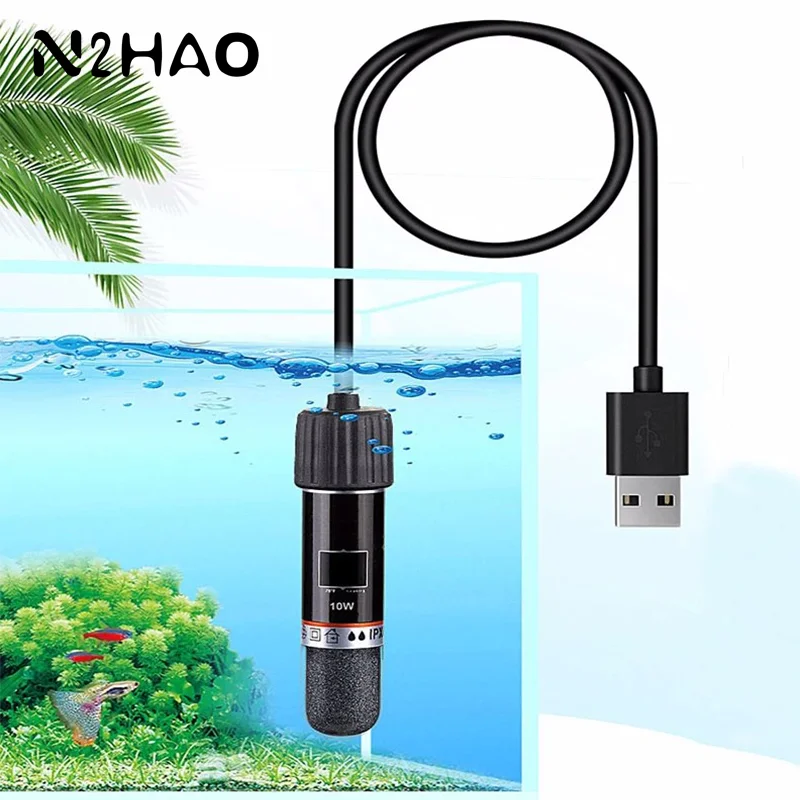 USB Mini Aquarium Heating Rod For Small Fish Tank 26°C Constant Temperature Aquarium Heater Submersible Thermostat Heater 10W
USB Mini Aquarium Heating Rod For Small Fish Tank 26°C Constant Temperature Aquarium Heater Submersible Thermostat Heater 10W