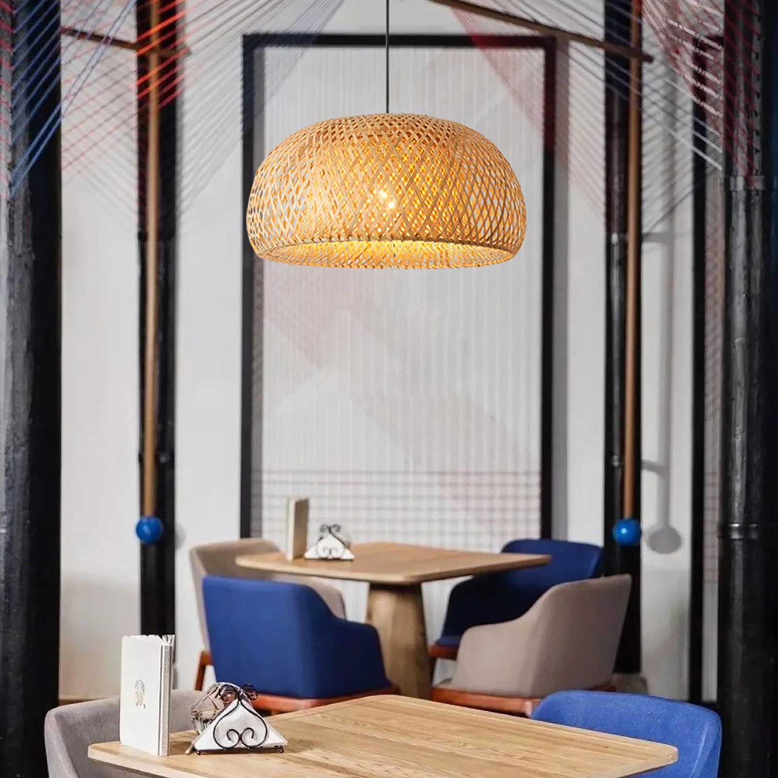 Bamboo Wicker Rattan Shade Pendant Light Fixture Rustic Vintage Hanging Lamp LED Does Not Include Light Bulb
Bamboo Wicker Rattan Shade Pendant Light Fixture Rustic Vintage Hanging Lamp LED Does Not Include Light Bulb