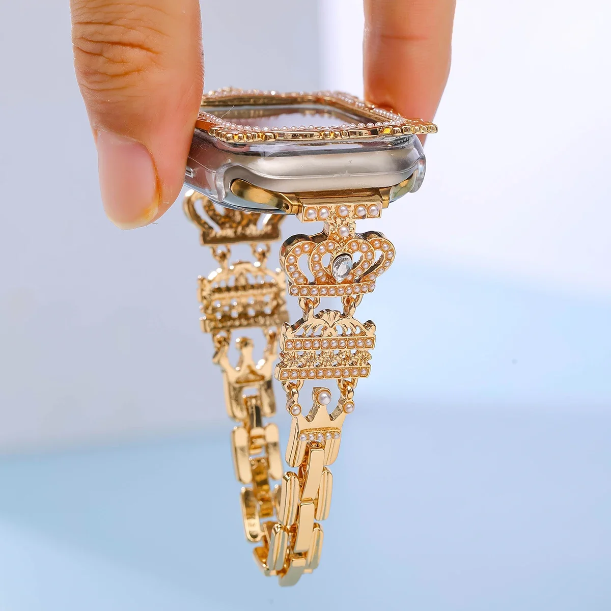 Diamond strap/Case for Apple Watch Strap 45mm 44mm 40mm 41mm Metal strap Cute and Fun case for iwatchx Series 987654SE
Diamond strap/Case for Apple Watch Strap 45mm 44mm 40mm 41mm Metal strap Cute and Fun case for iwatchx Series 987654SE