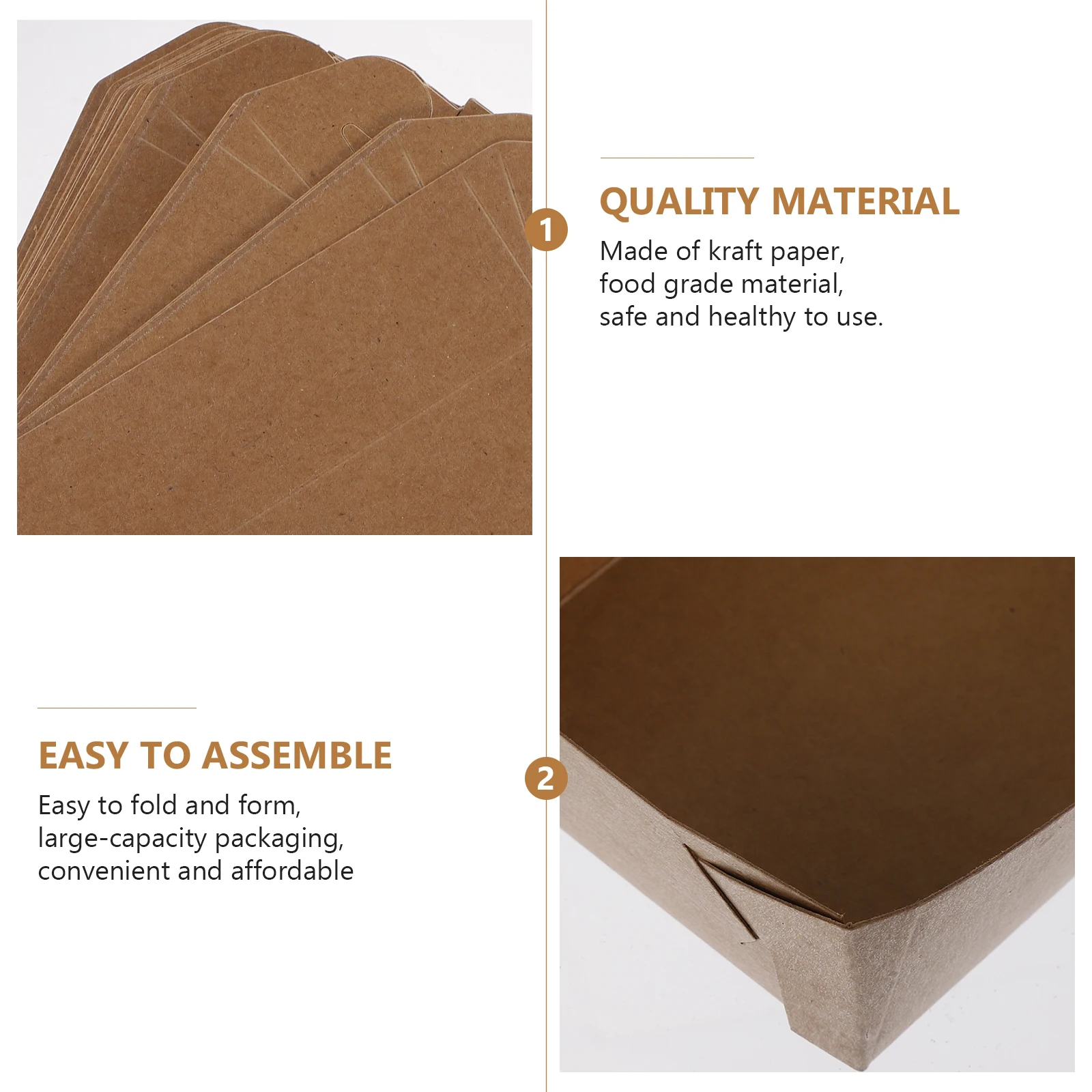 50 pcs Disposable Food Trays 1 Set Kraft Paper Packing Boxes Multipurpose Bento Containers For Picnic Lunch Sushi Storage Snack
50 pcs Disposable Food Trays 1 Set Kraft Paper Packing Boxes Multipurpose Bento Containers For Picnic Lunch Sushi Storage Snack