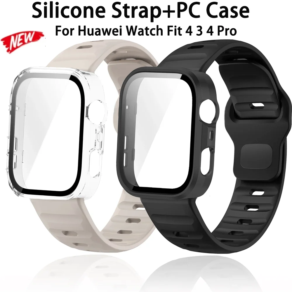 Silicone Strap+PC Case for Huawei Watch Fit 4 3 Sports Bracelet Wristband Anti-fall Protective Shell Huawei Watch Fit 4 Pro Band
Silicone Strap+PC Case for Huawei Watch Fit 4 3 Sports Bracelet Wristband Anti-fall Protective Shell Huawei Watch Fit 4 Pro Band