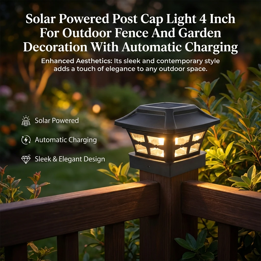 Солнечный светильник для столбов, уличный светодиодный светильник для забора и террасы, водонепроницаемый садовый светильник для ландшафтного дизайна, светильники для садовых ограждений
Солнечный светильник для столбов, уличный светодиодный светильник для забора и террасы, водонепроницаемый садовый светильник для ландшафтного дизайна, светильники для садовых ограждений