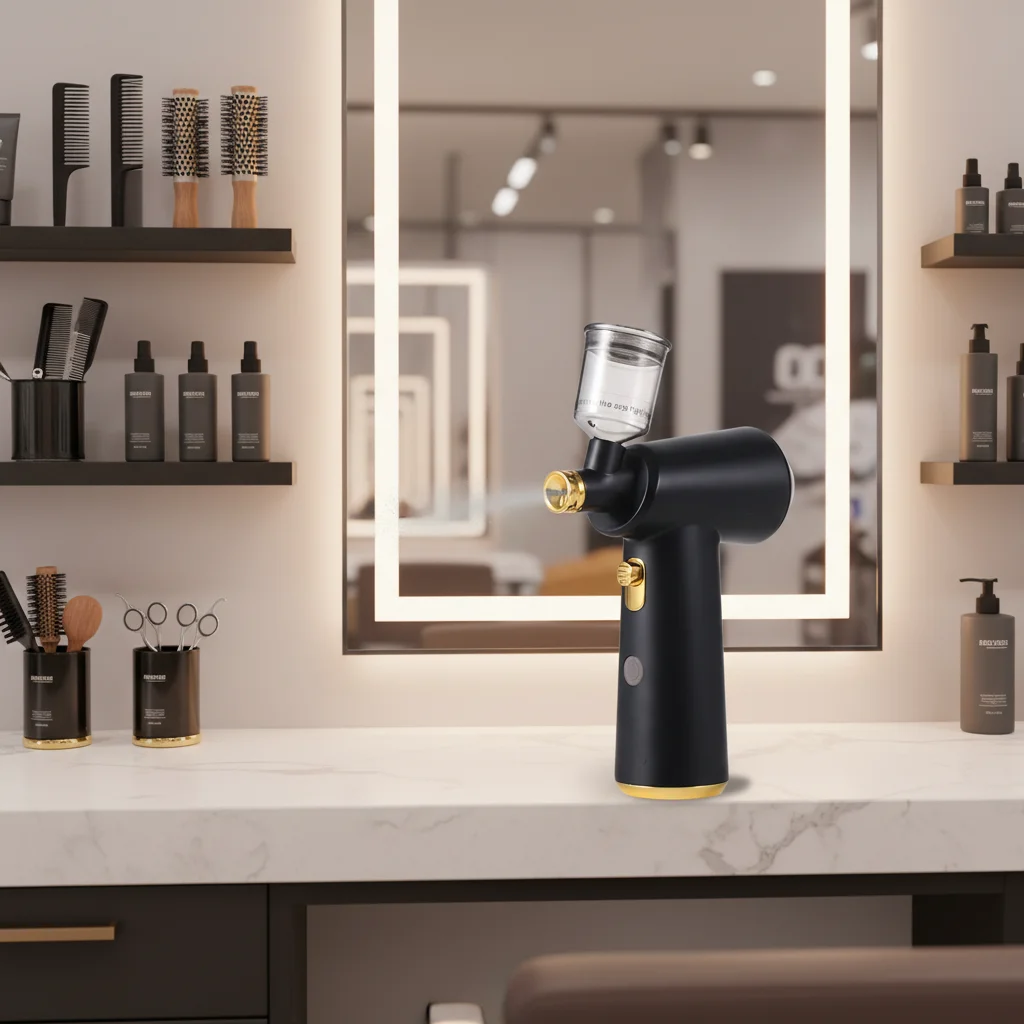 Беспроводной компрессор для аэрографии с гравитационной подачей для нейл-арта и украшения тортов - USB-зарядка, двойное действие, несколько размеров насадок
Беспроводной компрессор для аэрографии с гравитационной подачей для нейл-арта и украшения тортов - USB-зарядка, двойное действие, несколько размеров насадок