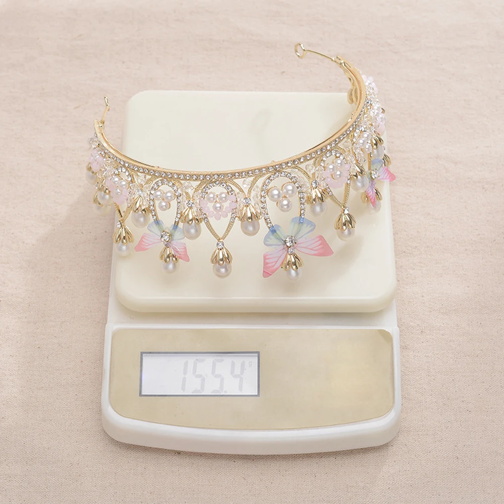 1pc Pearl Butterfly Headdress Hair Accessories Bridal Crown Tiara Wedding Party Elegant Pearl Decorative Headpiece
1pc Pearl Butterfly Headdress Hair Accessories Bridal Crown Tiara Wedding Party Elegant Pearl Decorative Headpiece