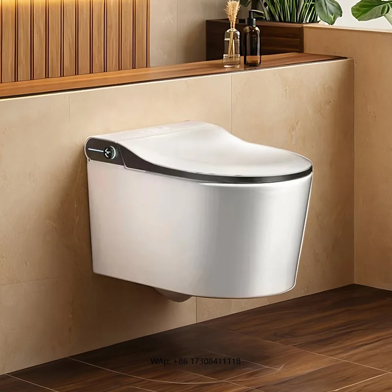Настенный унитаз, автоматический унитаз, биде, ванная комната, настенный умный унитаз, скрытый бачок, интеллектуальный туалет
Настенный унитаз, автоматический унитаз, биде, ванная комната, настенный умный унитаз, скрытый бачок, интеллектуальный туалет