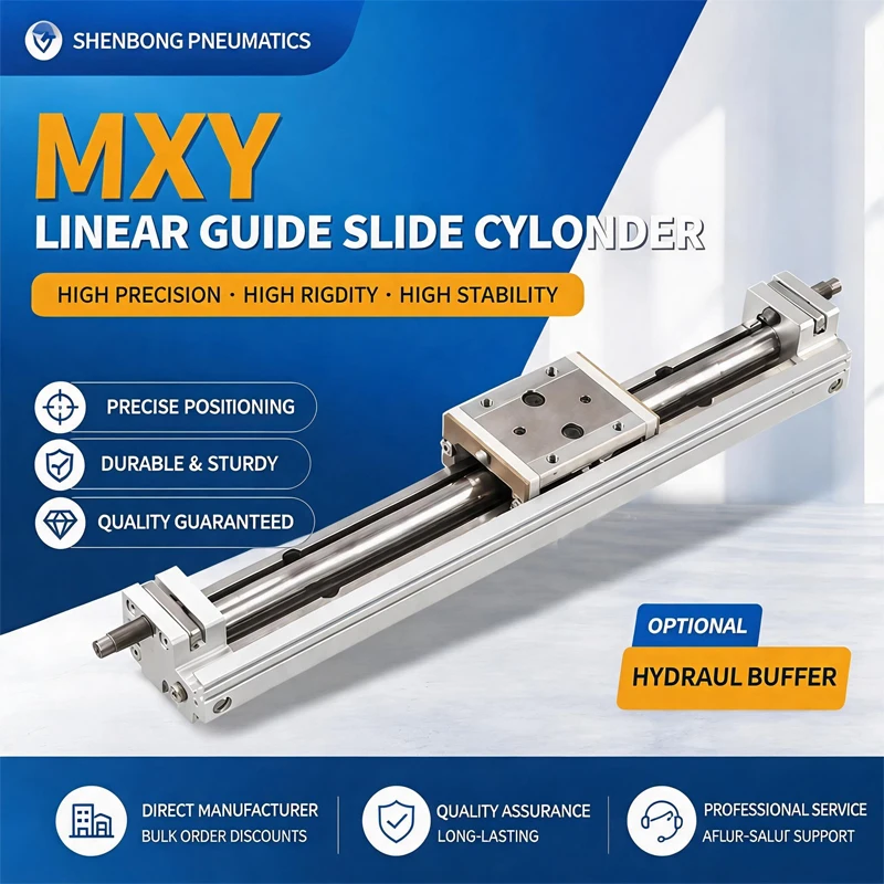 MXY12-100 125 150B Long Stroke Pneumatic Slide Table Linear Guide Cylinder High Rigidity Air Actuator MXY12X100mm MXY12X400mm
MXY12-100 125 150B Long Stroke Pneumatic Slide Table Linear Guide Cylinder High Rigidity Air Actuator MXY12X100mm MXY12X400mm