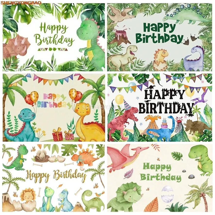 Children Happy Birthday Party Background Tropical Jungle Woodland Tyrannosaurus Baby Shower Dinosaur Photography Backdrops CX-17
Children Happy Birthday Party Background Tropical Jungle Woodland Tyrannosaurus Baby Shower Dinosaur Photography Backdrops CX-17
