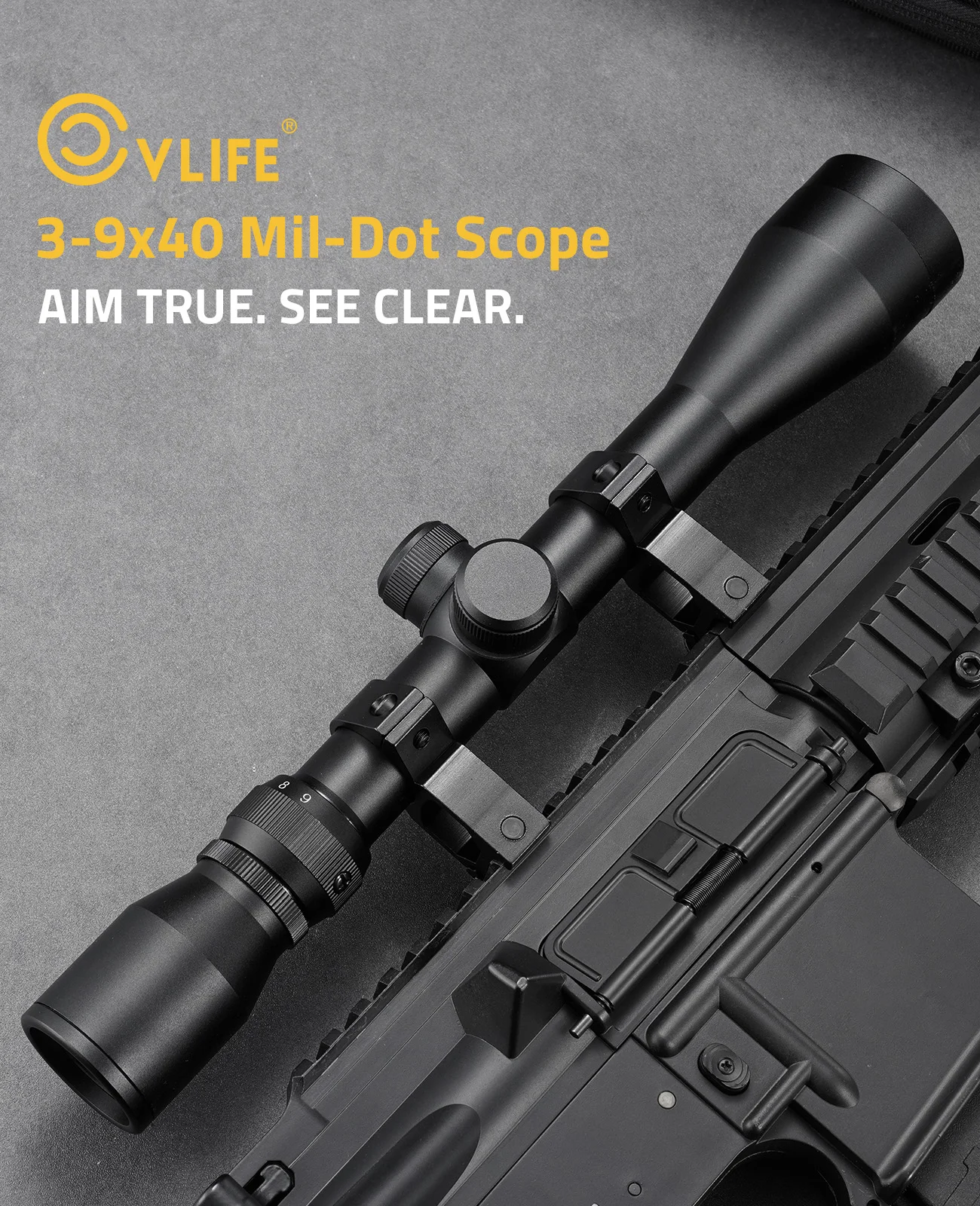 Rifle 3-9x40 R4 Mil-Dot Scope with 20mm Free Mounts Hunting Gun Riflescope elescope Rail
Rifle 3-9x40 R4 Mil-Dot Scope with 20mm Free Mounts Hunting Gun Riflescope elescope Rail