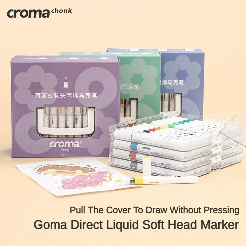 Акриловые ручки для граффити Croma, 24/48 цветов, водостойкие масляные маркеры на спиртовой основе для скетчинга ткани/камней
Акриловые ручки для граффити Croma, 24/48 цветов, водостойкие масляные маркеры на спиртовой основе для скетчинга ткани/камней