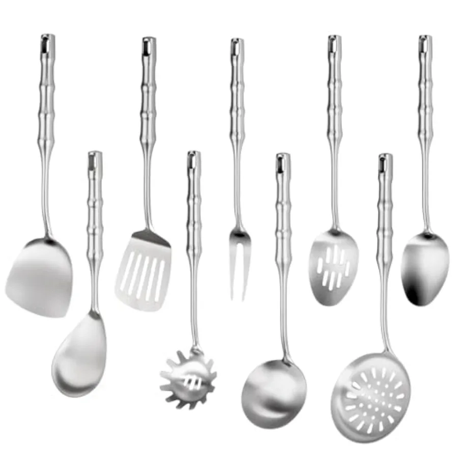 18 10 Stainless Steel Cooking Utensils Set9pcs Kitchen Utensil Sets Metal 14 inch Long Heavy Duty Kitchen Tools Dishwasher Safe
18 10 Stainless Steel Cooking Utensils Set9pcs Kitchen Utensil Sets Metal 14 inch Long Heavy Duty Kitchen Tools Dishwasher Safe