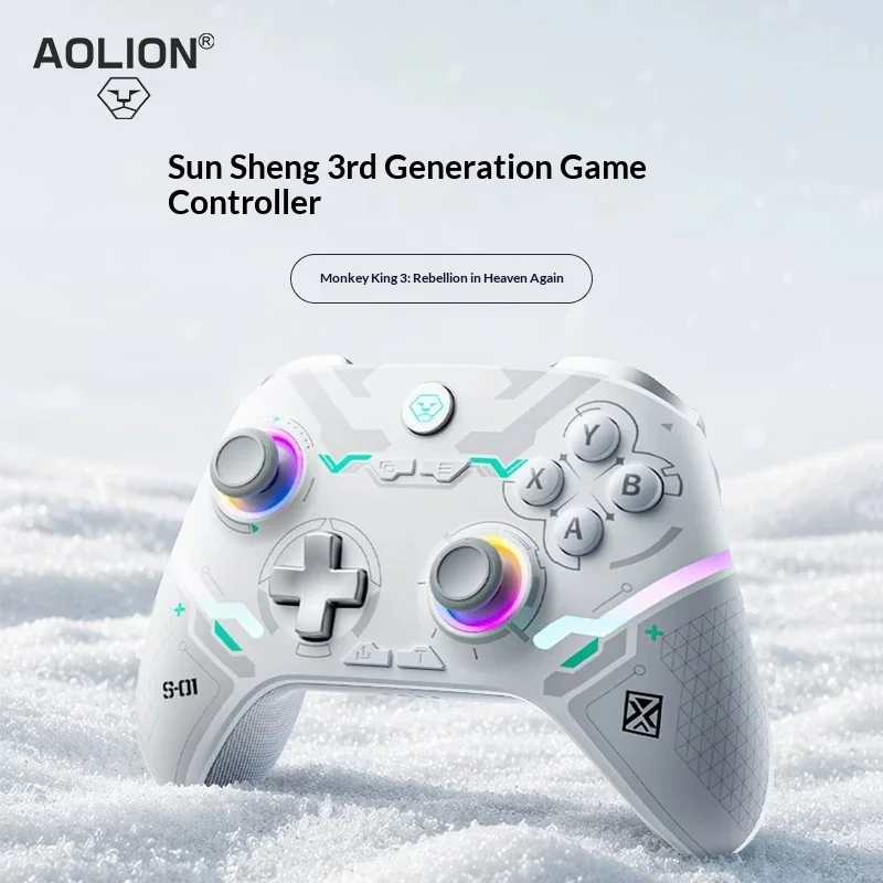 AOLION Great Sage 3 Ink Realm Controller, Wireless Gamepad for PC, Steam, Switch 2, iOS & Android
AOLION Great Sage 3 Ink Realm Controller, Wireless Gamepad for PC, Steam, Switch 2, iOS & Android