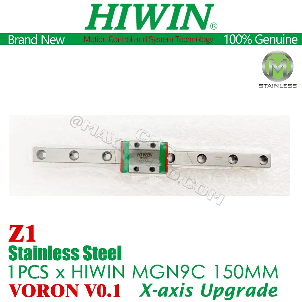 Original HIWIN MGN9C 150MM Stainless HIWIN Linear Rail HIWIN MGN9C Z1 Preload Block Voron 0 V0.1 Upgrades MGN9C X Axis Carriage
Original HIWIN MGN9C 150MM Stainless HIWIN Linear Rail HIWIN MGN9C Z1 Preload Block Voron 0 V0.1 Upgrades MGN9C X Axis Carriage