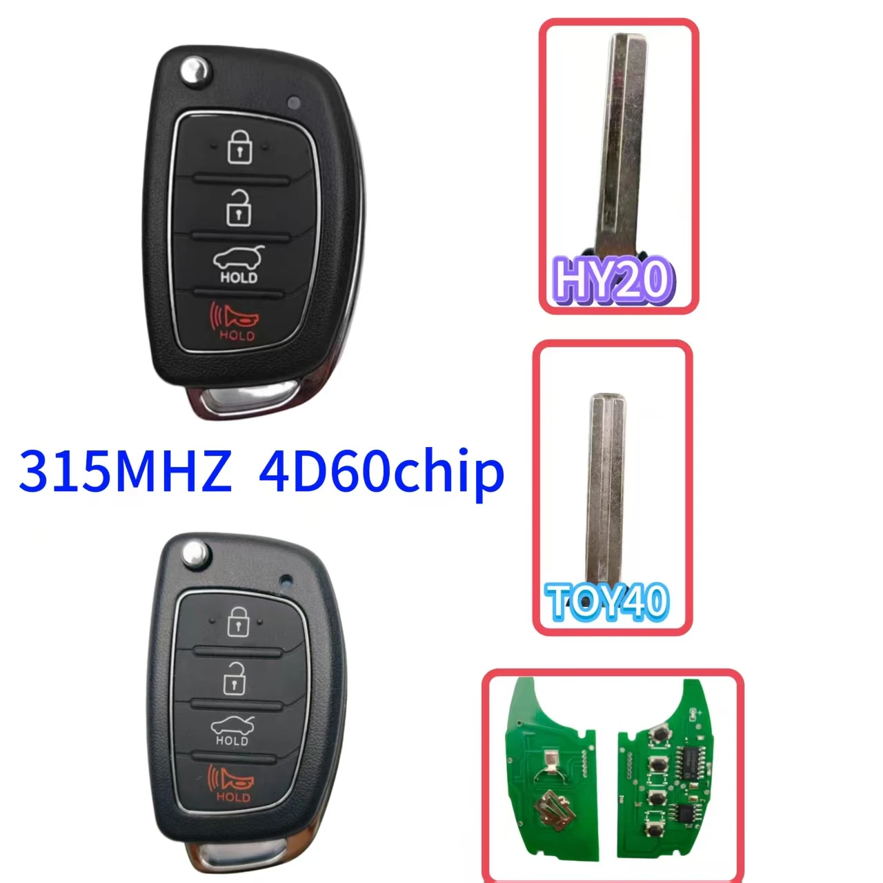 Da Shi for Hyundai Santa Fe 2013 2014 2015 2016 2017 Remote Key TOY40/HY20/Blade 315MHZ 4D60 chip TQ8-RKE-3F04 95430-4Z100
Da Shi for Hyundai Santa Fe 2013 2014 2015 2016 2017 Remote Key TOY40/HY20/Blade 315MHZ 4D60 chip TQ8-RKE-3F04 95430-4Z100