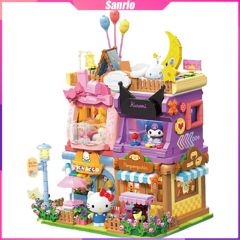 Sanrio Building Blocks Kitty Kuromi Room Series Desktop Decoration Puzzle Assembling Model Toys Birthday Gift for Boys and Girls
Sanrio Building Blocks Kitty Kuromi Room Series Desktop Decoration Puzzle Assembling Model Toys Birthday Gift for Boys and Girls