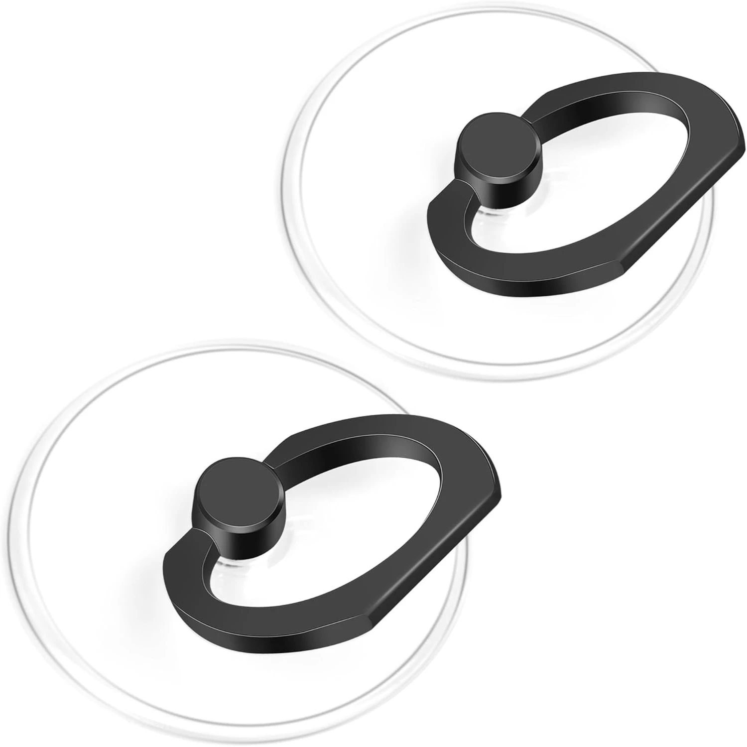 Phone Ring Holder - Transparent Finger Kickstand Cell Phone Ring Stand Holder Compatible with Smartphones 2 Pack - Black
Phone Ring Holder - Transparent Finger Kickstand Cell Phone Ring Stand Holder Compatible with Smartphones 2 Pack - Black