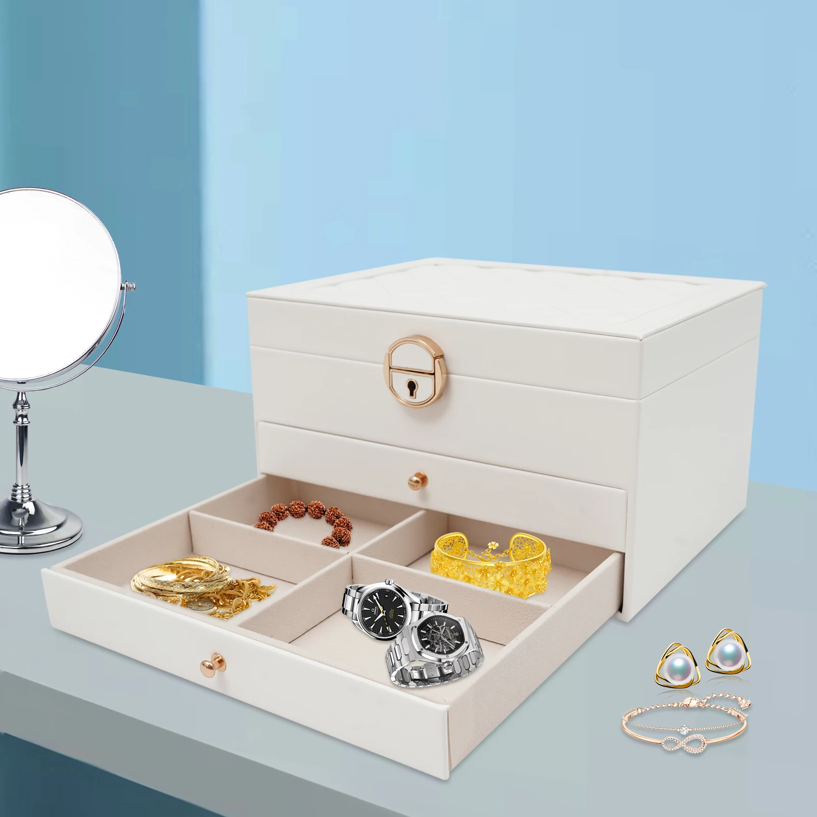 Christmas Winter Gift Essential! 3 Layer 24 Slots Eyeglass Sunglass Storage Watch Box Glasses Storage Case Organizer
Christmas Winter Gift Essential! 3 Layer 24 Slots Eyeglass Sunglass Storage Watch Box Glasses Storage Case Organizer