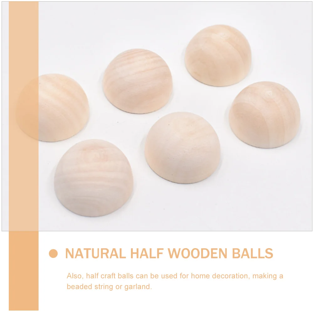 200 Pcs Beads Wooden DIY Half Craft Ball Hemisphere Balls Loose Jewelry Making Supplies 
200 Pcs Beads Wooden DIY Half Craft Ball Hemisphere Balls Loose Jewelry Making Supplies