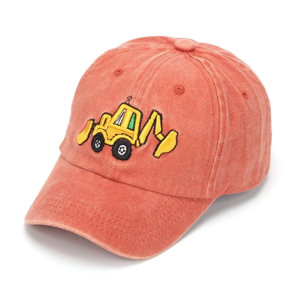 Breathable Excavator Embroidered Peaked Cap Adjustable Cartoon Children Baseball Hat Soft Washed Cotton Boys Sunscreen Hat
Breathable Excavator Embroidered Peaked Cap Adjustable Cartoon Children Baseball Hat Soft Washed Cotton Boys Sunscreen Hat