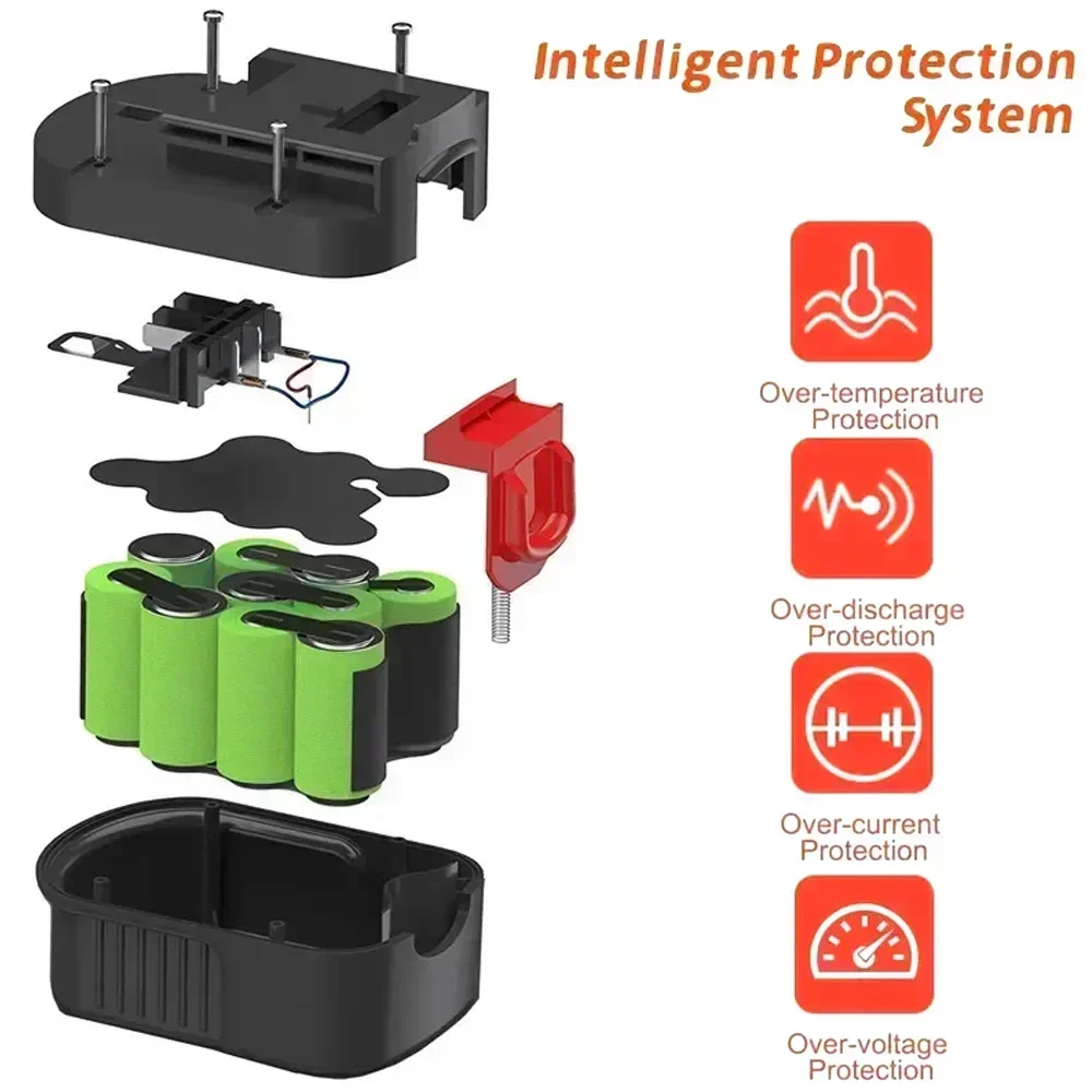 Ni-MH Replacement Drill Battery 12V 6000mah RechargeableTool Battery forBlack&Decker A12 A12EX FSB12 FS120B A1712 HP12K HP12
Ni-MH Replacement Drill Battery 12V 6000mah RechargeableTool Battery forBlack&Decker A12 A12EX FSB12 FS120B A1712 HP12K HP12