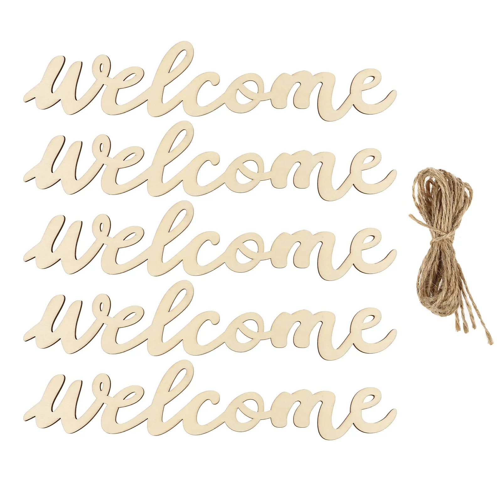 Wooden Welcome 5 Pendants Farmhouse Decor Doorplate Front Door Wall Hanging Home Store Hotel Front Door Hanging Ornament Party
Wooden Welcome 5 Pendants Farmhouse Decor Doorplate Front Door Wall Hanging Home Store Hotel Front Door Hanging Ornament Party