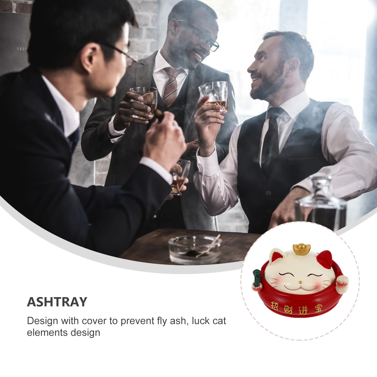 Fortune Cat Ashtray Smoking Container Home Ornament Decorative Pot Tabletop Resin Cigarette
Fortune Cat Ashtray Smoking Container Home Ornament Decorative Pot Tabletop Resin Cigarette