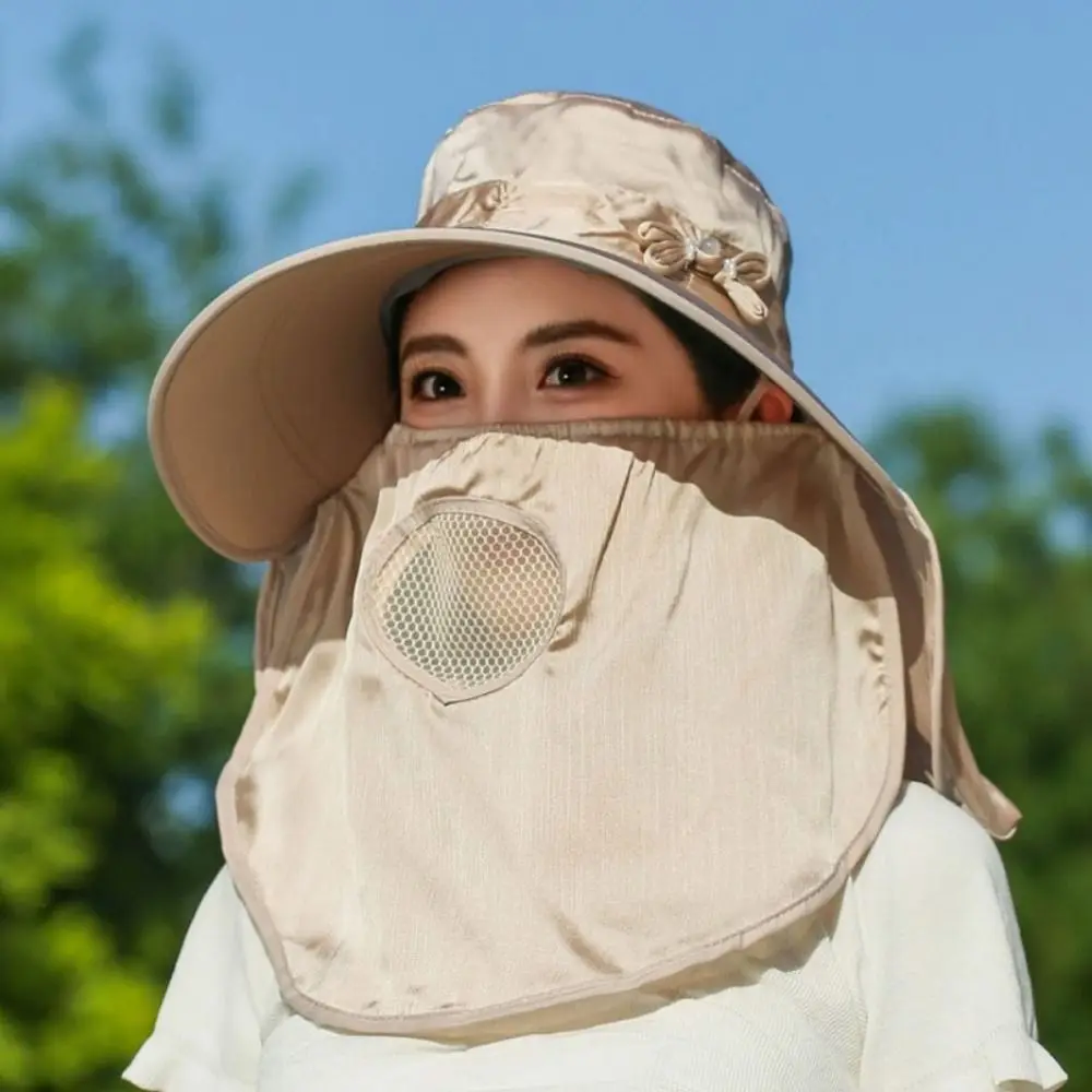 Wide Brim Sunshade Sun Hat Lightweight Face Cover Women Picking Tea Hat Breathable UV Protection Neck Flap Hat Camping
Wide Brim Sunshade Sun Hat Lightweight Face Cover Women Picking Tea Hat Breathable UV Protection Neck Flap Hat Camping