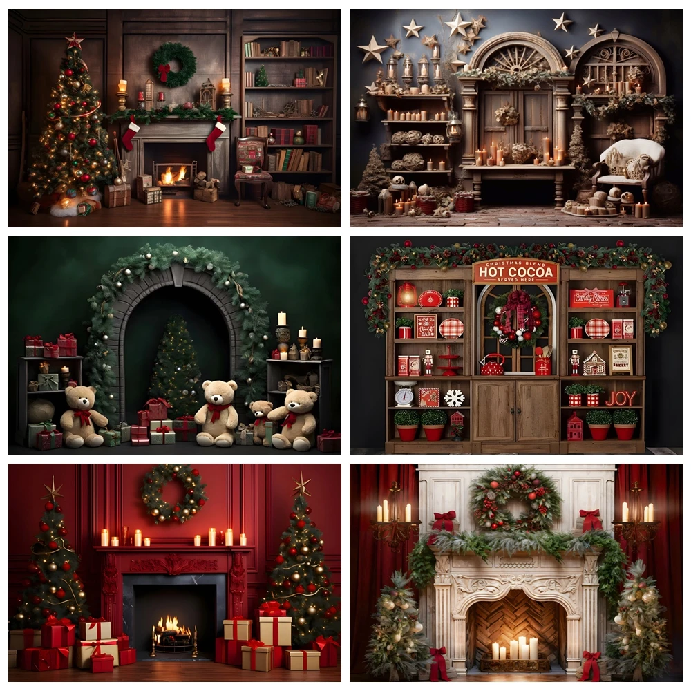 Рождественские фоновые панно: Камин, подарки, плюшевый мишка, ретро-интерьер, декор для дома, фон для портретной фотосъемки новорожденных и детей
Рождественские фоновые панно: Камин, подарки, плюшевый мишка, ретро-интерьер, декор для дома, фон для портретной фотосъемки новорожденных и детей