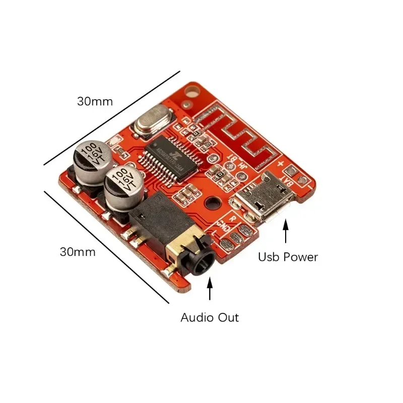 Bluetooth-compatble Receiver Wireless Decoder Board Module Audio Receiver JL6925A Stereo Music Lossless Decoding Stereo Output
Bluetooth-compatble Receiver Wireless Decoder Board Module Audio Receiver JL6925A Stereo Music Lossless Decoding Stereo Output
