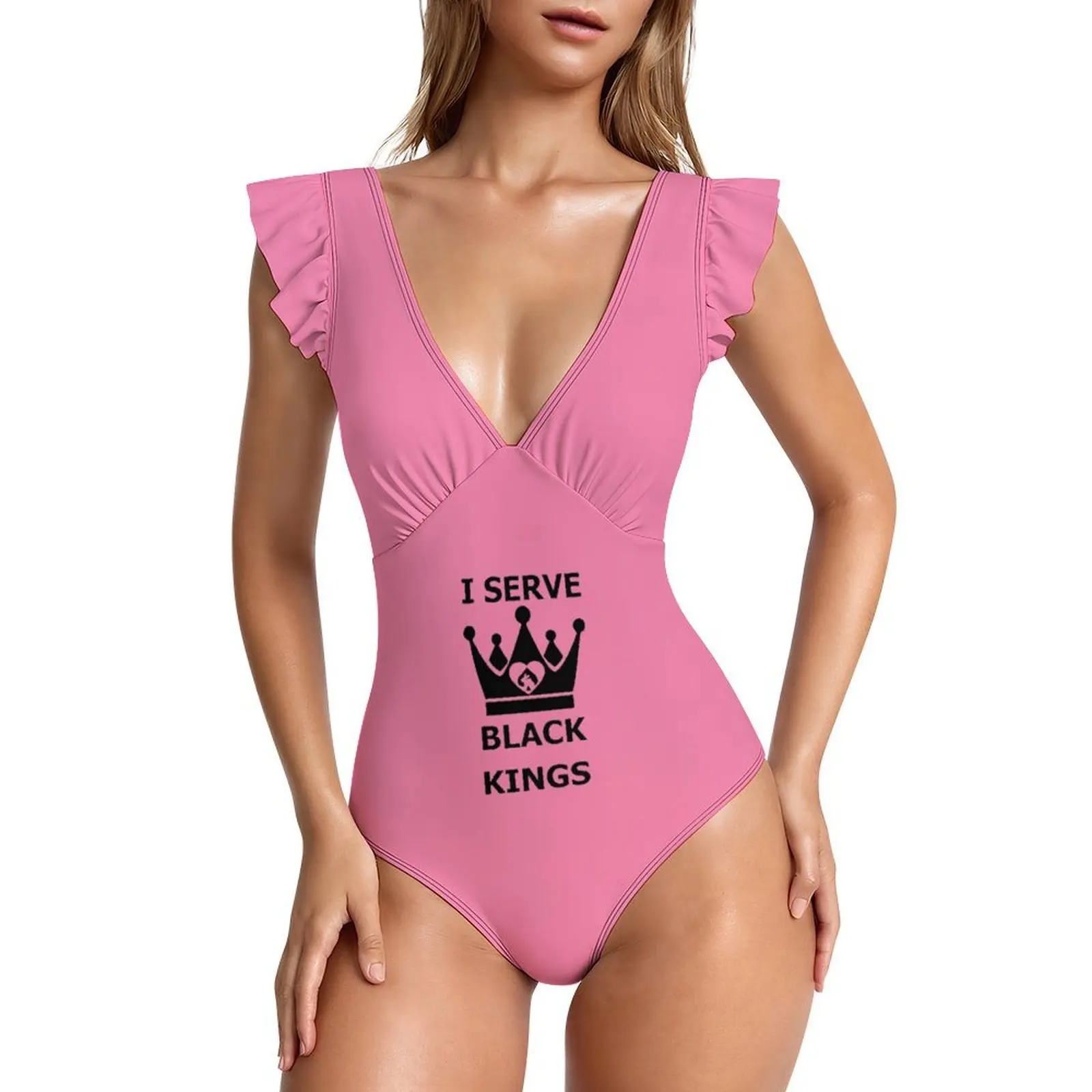 Letter print swimsuit, deep V-neck high neck, pool party vacation, sexy backless one-piece swimsuit, thick skinned
Letter print swimsuit, deep V-neck high neck, pool party vacation, sexy backless one-piece swimsuit, thick skinned