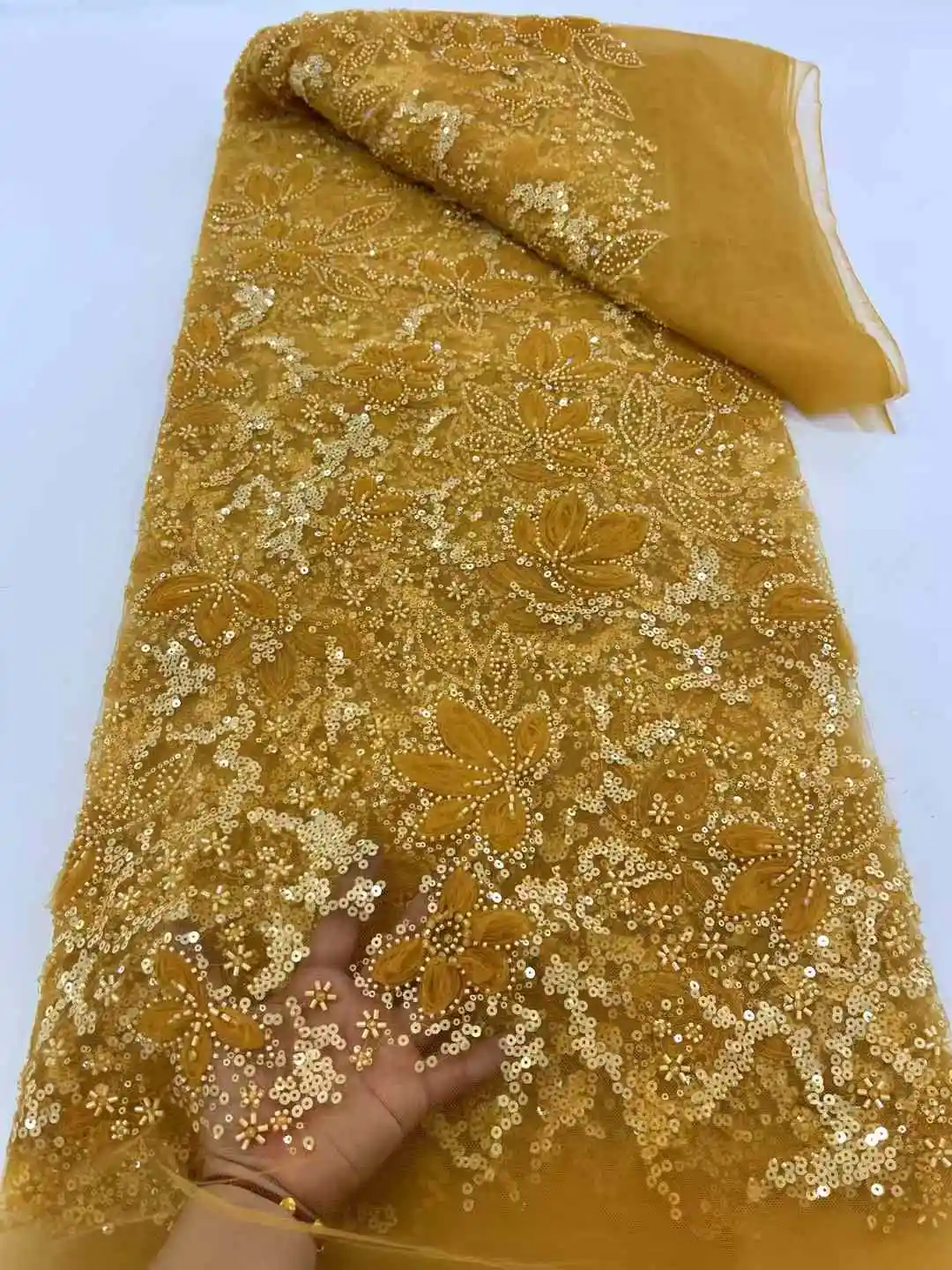 Роскошный 2025 г., высокое качество, африканский нигерийский тюль, кружевная ткань, блестки, вышивка, французский гипюр, свадебное платье, расшитое бисером, 5 ярдов
Роскошный 2025 г., высокое качество, африканский нигерийский тюль, кружевная ткань, блестки, вышивка, французский гипюр, свадебное платье, расшитое бисером, 5 ярдов