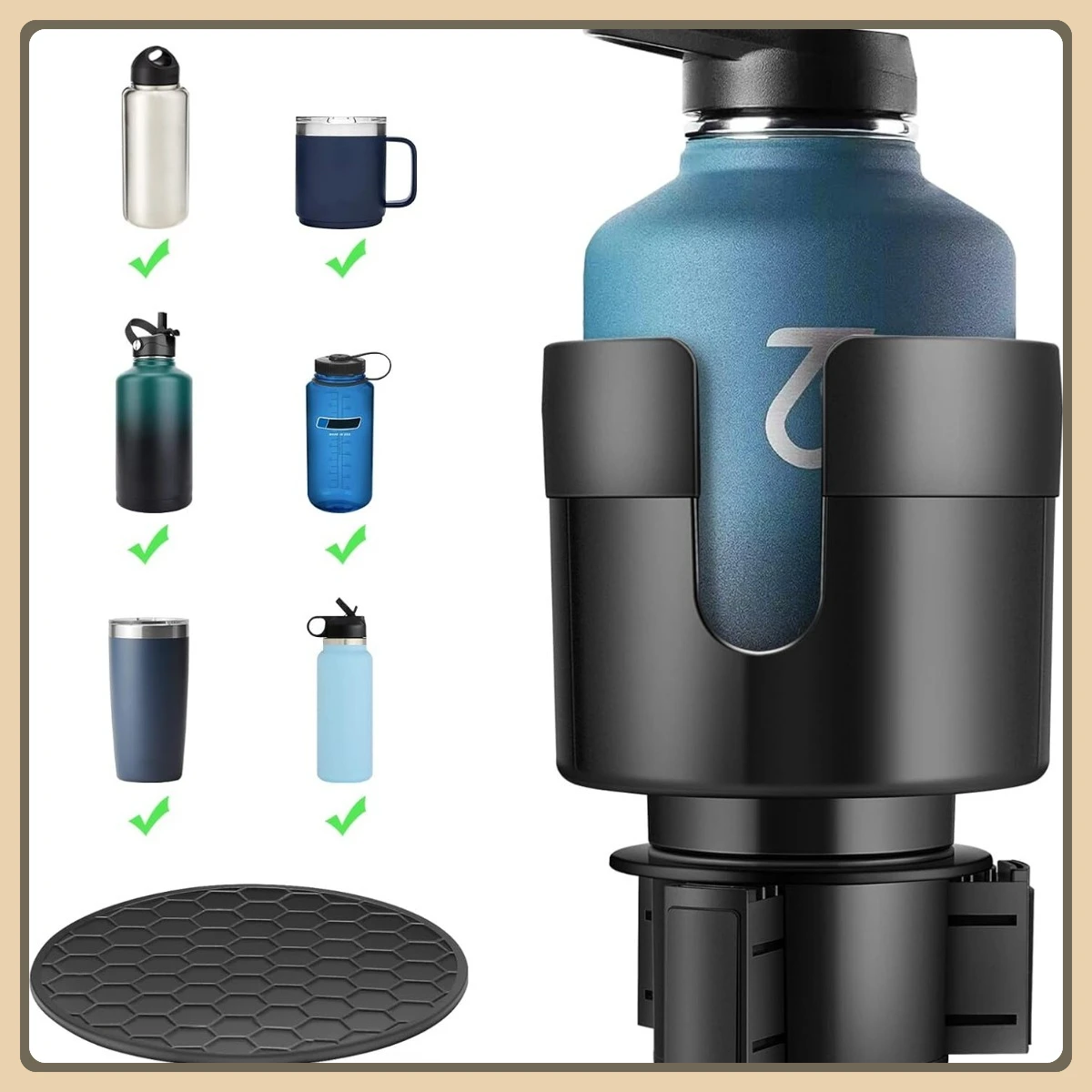 Автомобильный подстаканник-расширитель, регулируемая основа для больших бутылок Yeti Hydroflask 16-40 унций
Автомобильный подстаканник-расширитель, регулируемая основа для больших бутылок Yeti Hydroflask 16-40 унций