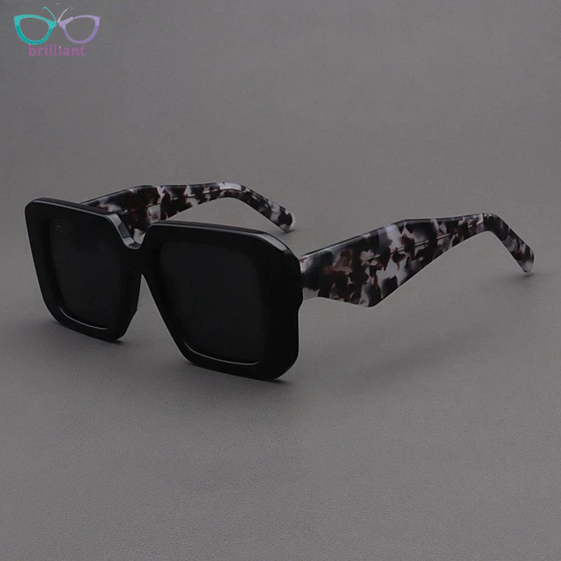 2025 Sunglasses Men Thick Black Tortoiseshell Color High-end Wide Edged Square Frame Fashion Women Polarized Brown Sun Glasses
2025 Sunglasses Men Thick Black Tortoiseshell Color High-end Wide Edged Square Frame Fashion Women Polarized Brown Sun Glasses