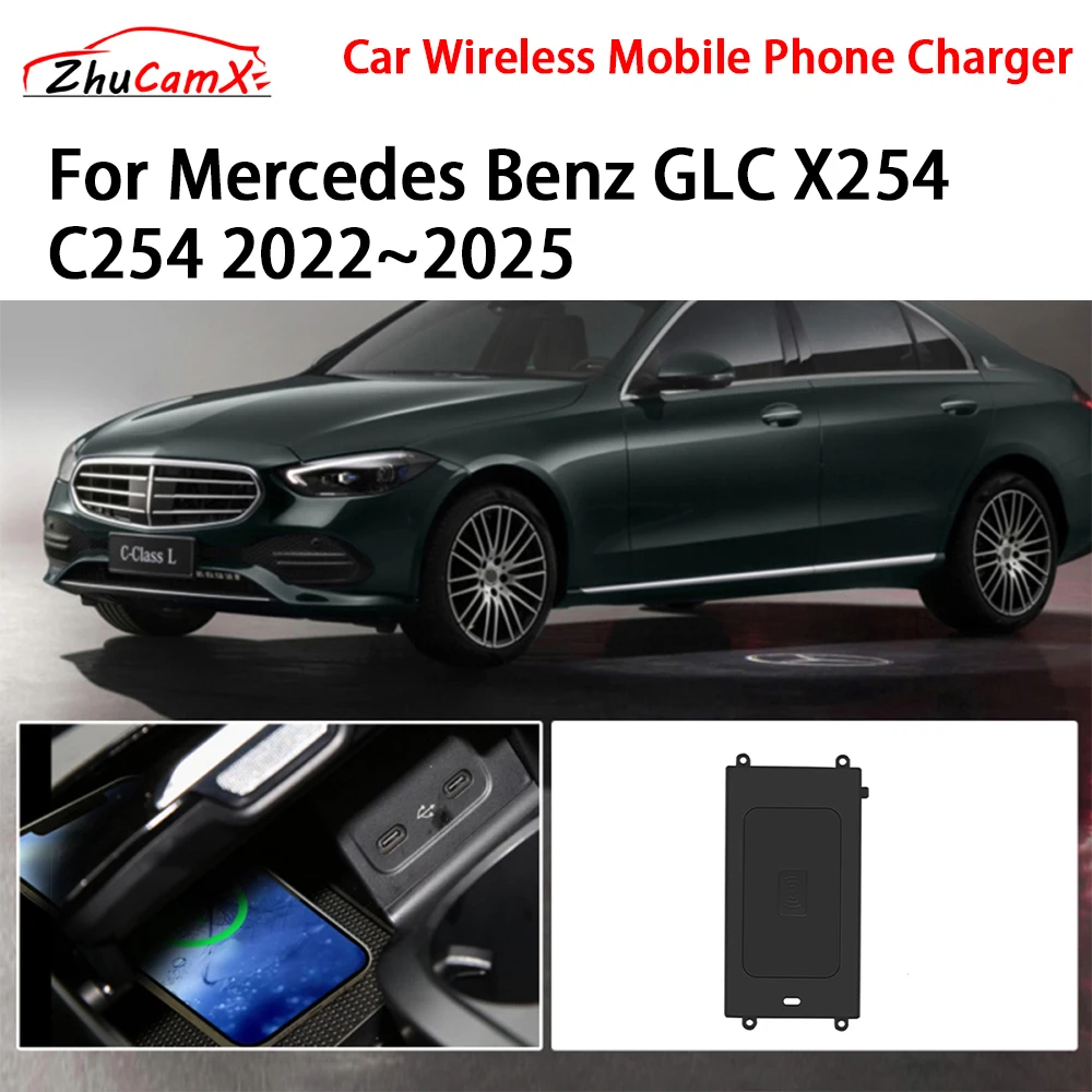 Car Wireless Mobile Phone Charger Center Console Storage QI 18W iPhone fast charge for Mercedes Benz GLC X254 C254 2022–2025
Car Wireless Mobile Phone Charger Center Console Storage QI 18W iPhone fast charge for Mercedes Benz GLC X254 C254 2022–2025